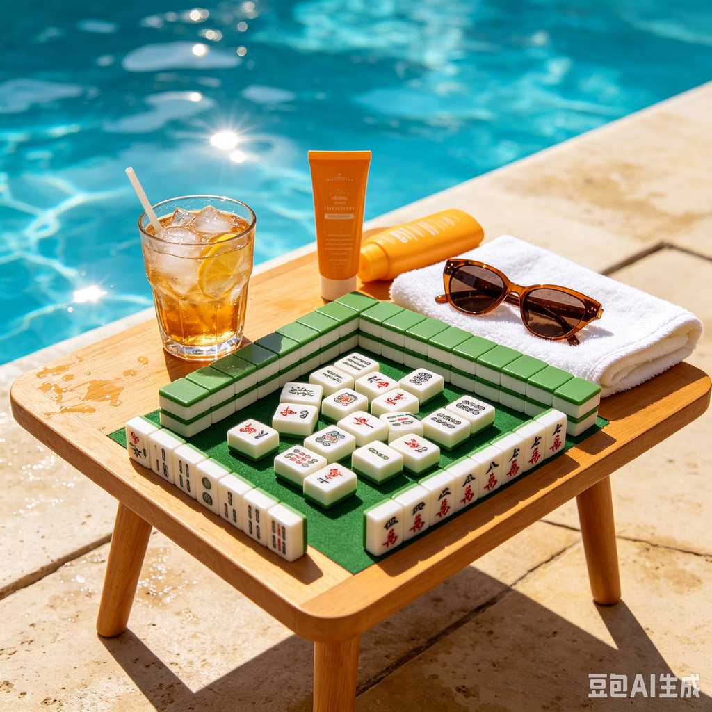blue crystal mahjong set