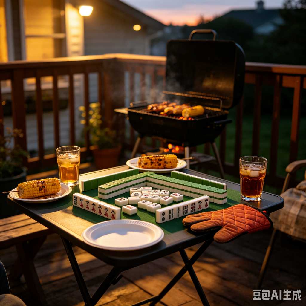 antique style mahjong set