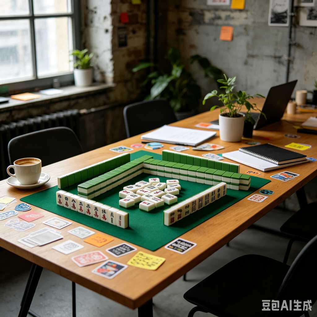 unique color mahjong tiles design