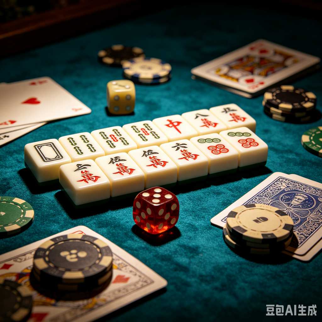 vintage style mahjong set